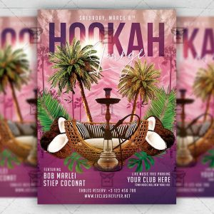 Hookah Lounge - Flyer PSD Template | ExclusiveFlyer