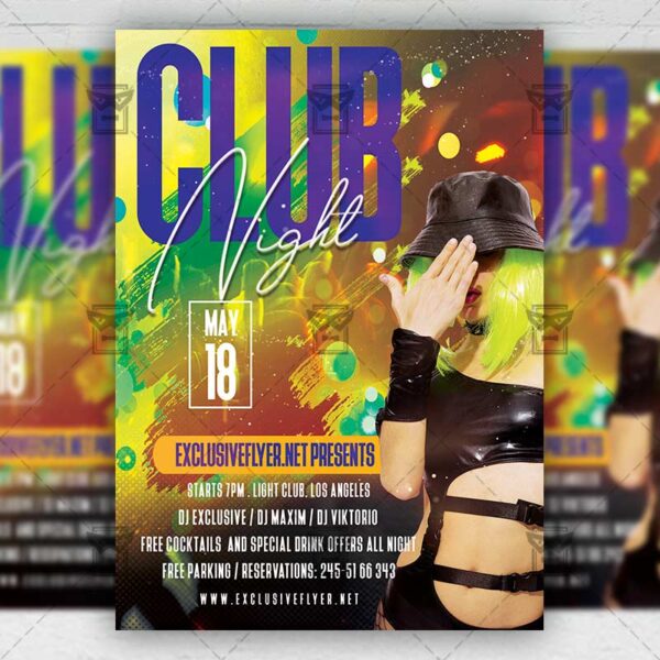 Club Night - Flyer PSD Template | ExclusiveFlyer