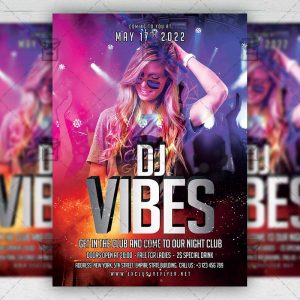 Dj Vibes - Flyer PSD Template | ExclusiveFlyer