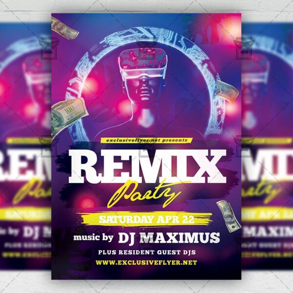 Club Remix - Flyer PSD Template | ExclusiveFlyer