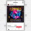 Flamingo Bash - Flyer PSD Template | ExclusiveFlyer