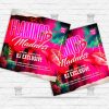 Flamingo Madness - Flyer PSD Template | ExclusiveFlyer
