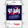 4th of July Takeover - Flyer PSD Template | ExclusiveFlyer
