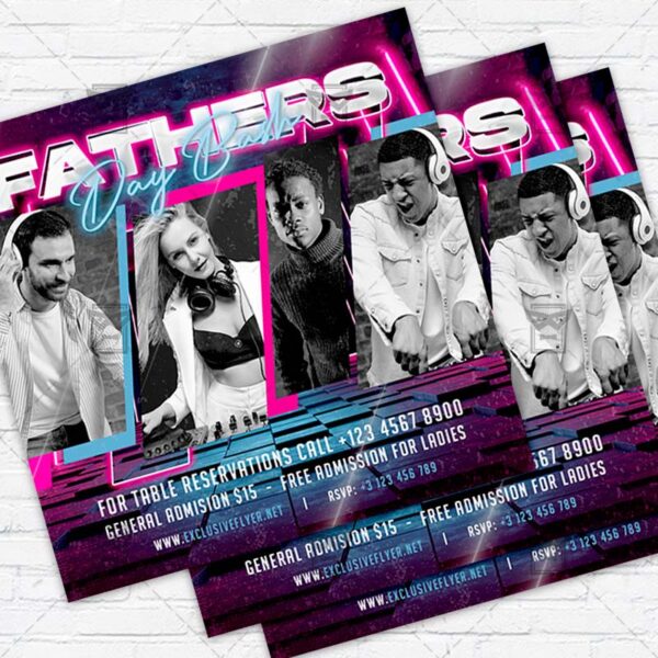 Fathers Day Bash - Flyer PSD Template | ExclusiveFlyer