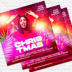 Christmas in July Night - Flyer PSD Template | ExclusiveFlyer