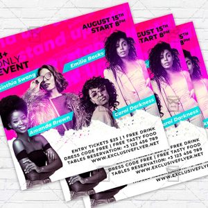 Stand Up Event - Flyer PSD Template | ExclusiveFlyer