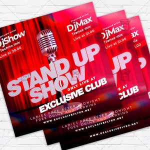 Stand Up Show - Flyer PSD Template | ExclusiveFlyer