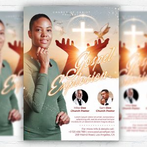 Gospel Explosion 2022 - Flyer PSD Template | ExclusiveFlyer