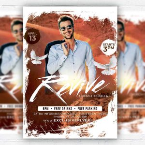 Revive Church Concert - Flyer PSD Template | ExclusiveFlyer