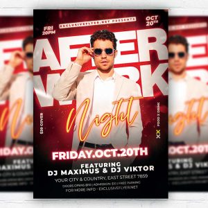 After Work Night - Flyer PSD Template | ExclusiveFlyer