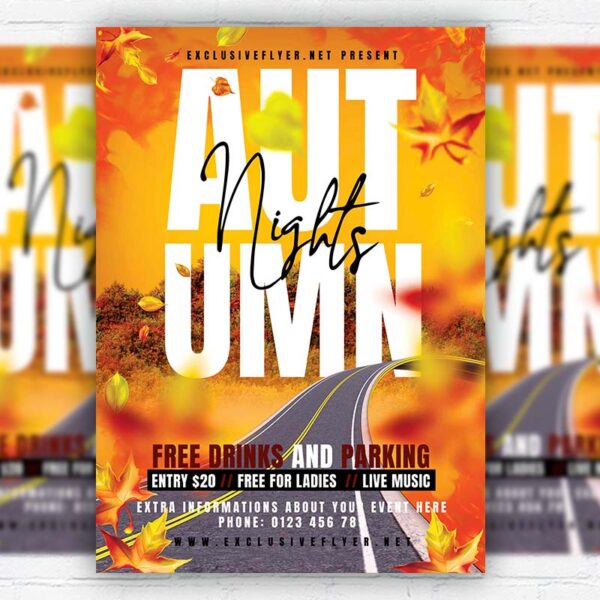 Autumn Nights - Flyer PSD Template | ExclusiveFlyer