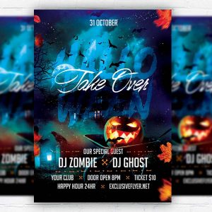 Halloween Take Over- Flyer PSD Template | ExclusiveFlyer