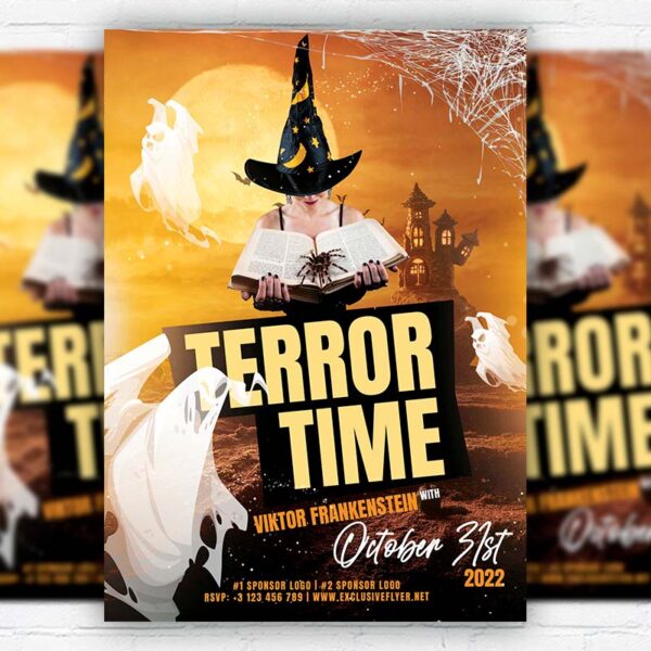 Terror Time - Flyer PSD Template | ExclusiveFlyer