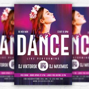 Dance Vibes - Flyer PSD Template | ExclusiveFlyer