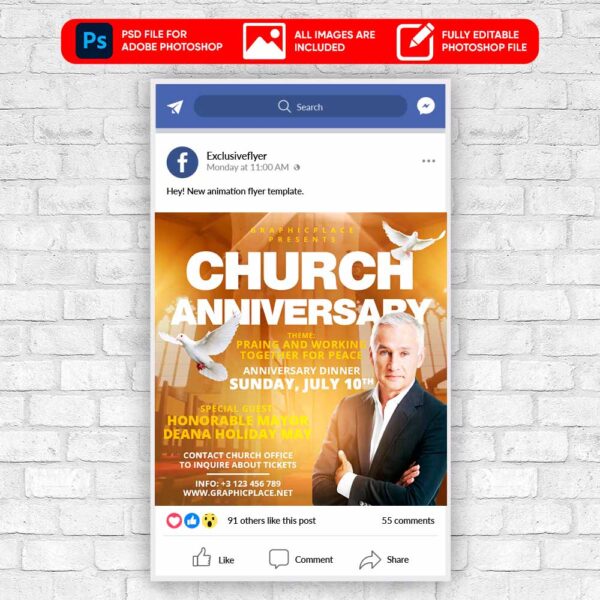 Youth Revival - Animated Flyer PSD Template