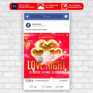 Love Night - Animated PSD Template | ExclusiveFlyer