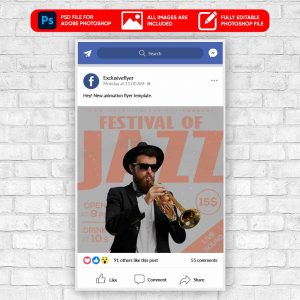 Jazz FestivalAnimated Flyer PSD Template
