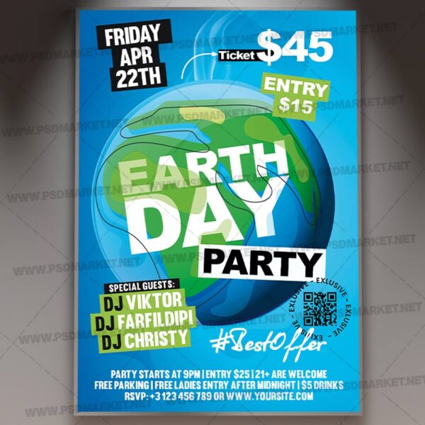 Download Earth Day Card Printable Template 1