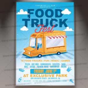 Download Food Truck Fest Card Printable Template 1