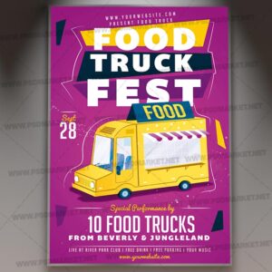 Download Food Truck Festival Card Printable Template 1