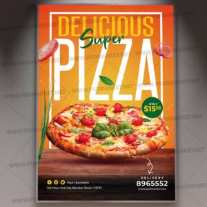Download Hot Pizza Card Printable Template 1