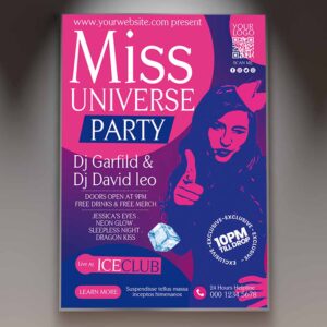 Download Miss Universe Card Printable Template 1
