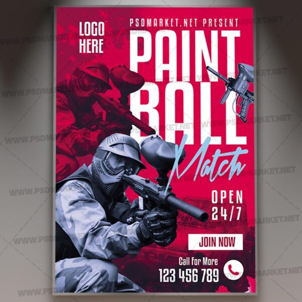Download Paintball Card Printable Template 1