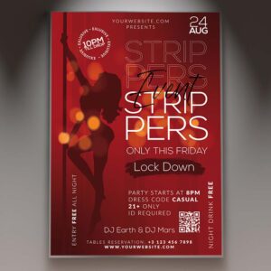 Download Strippers Lock Down Card Printable Template 1