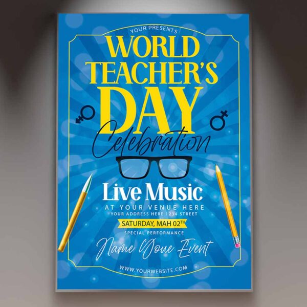 Download World Teachers Day Card Printable Template 1
