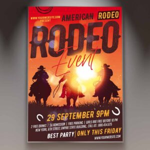 Download American Rodeo Card Printable Template 1