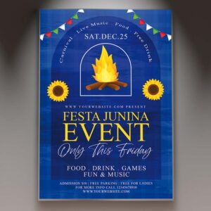 Download Festa Junina Event Card Printable Template 1
