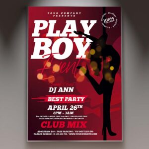 Download Playboy Event Card Printable Template 1