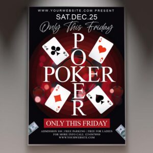 Download Poker Tournament Card Printable Template 1