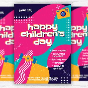 Download Children's Day Event - Flyer PSD Template | ExclusiveFlyer